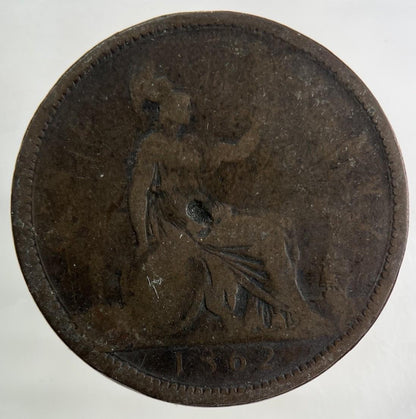 1862 Victoria One Penny Coin | Collectable Grade