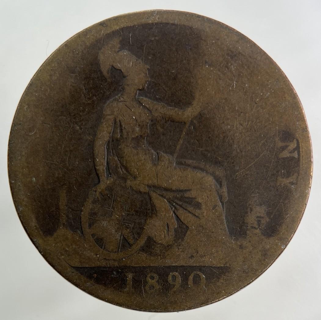 1890 Victoria One Penny Coin | Collectable Grade