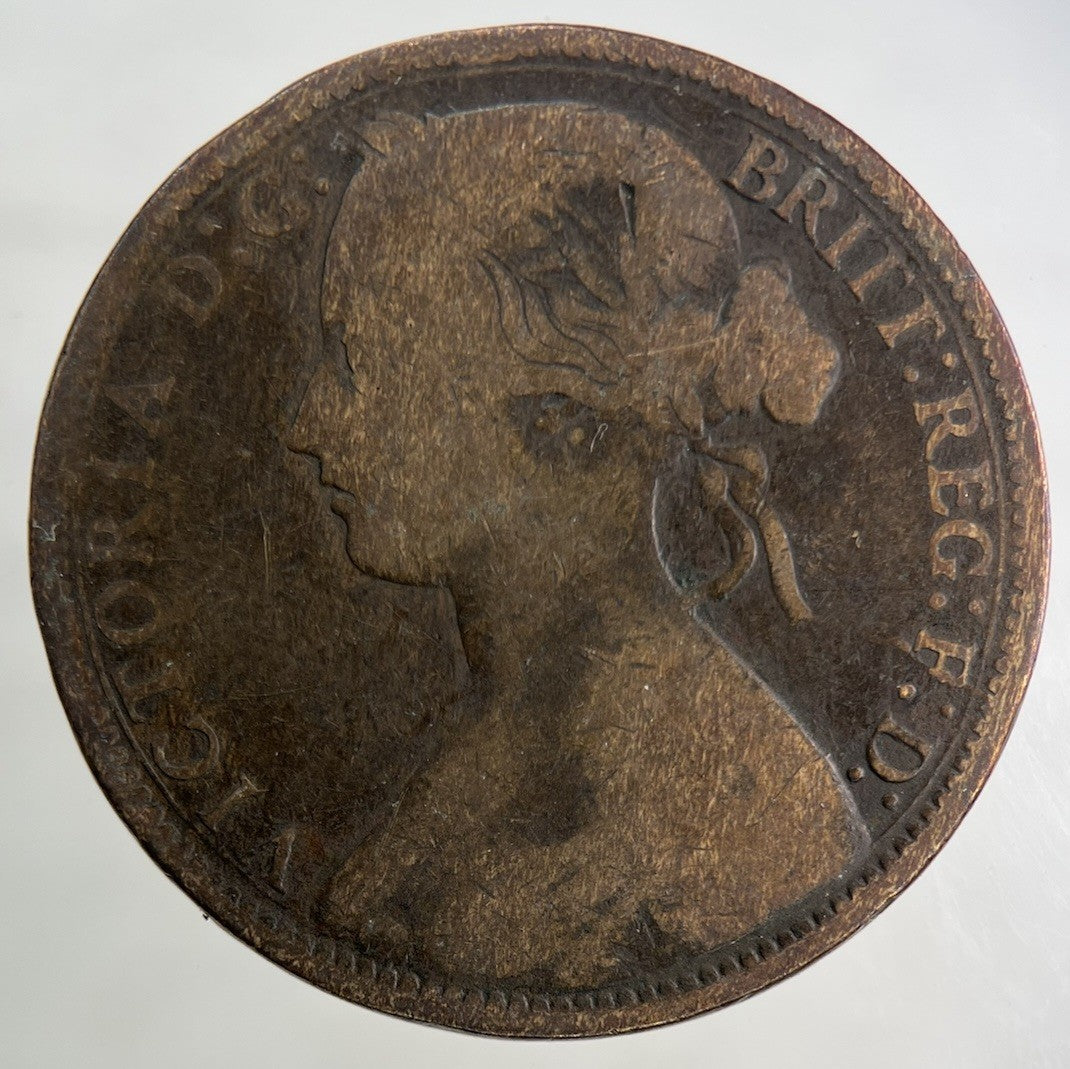 1872 Victoria One Penny Coin | Collectable Grade