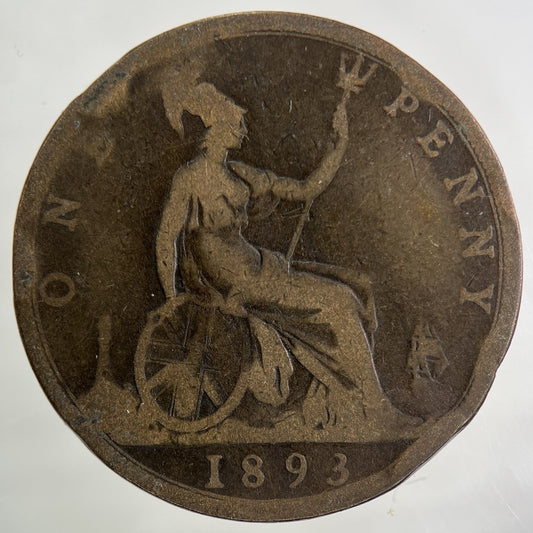1893 Victoria One Penny Coin | Collectable Grade