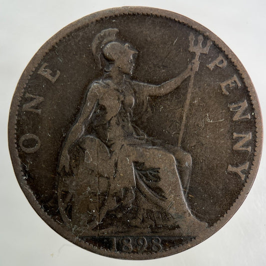 1898 Victoria One Penny Coin | Collectable Grade