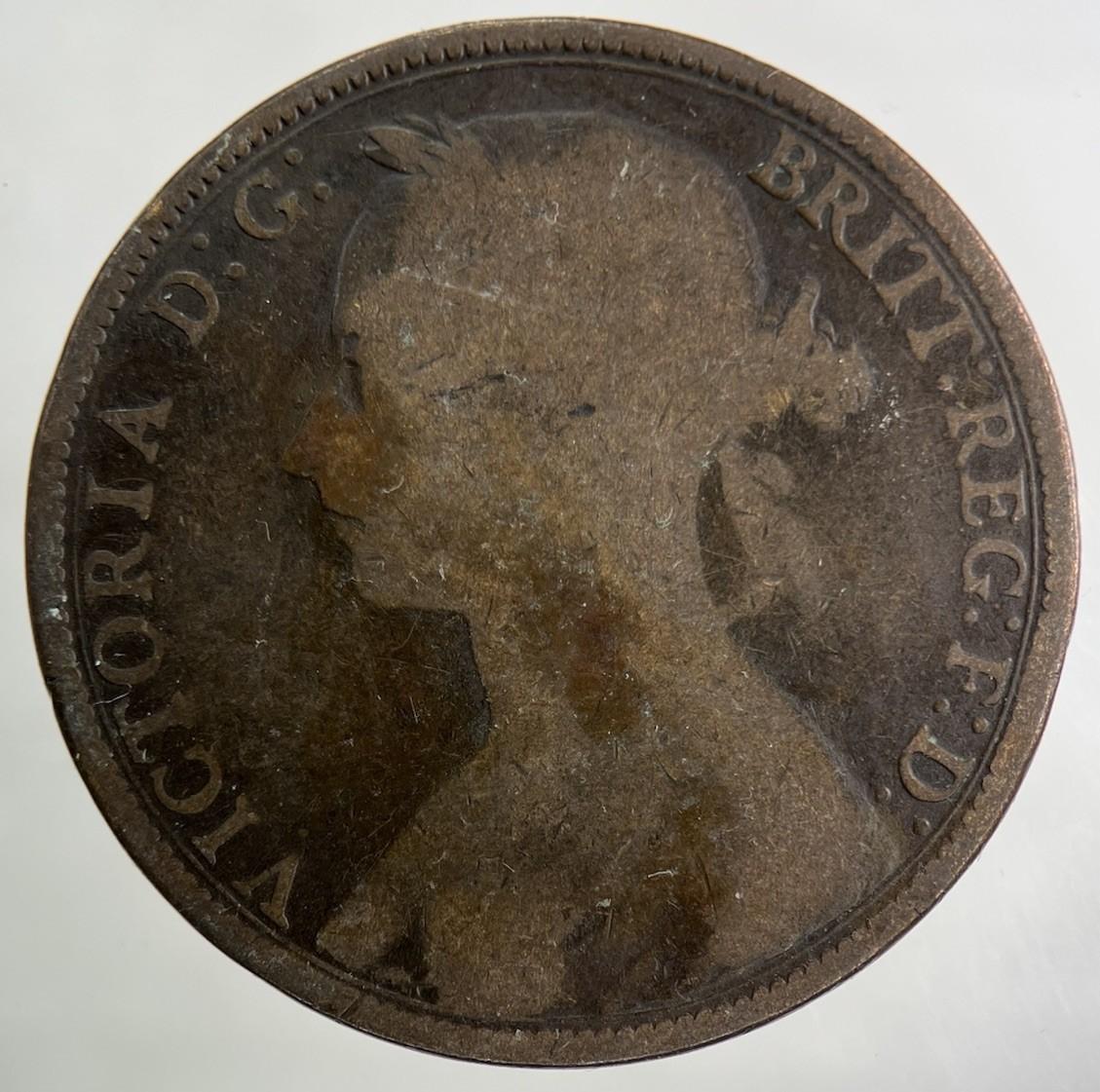 1890 Victoria One Penny Coin | Collectable Grade