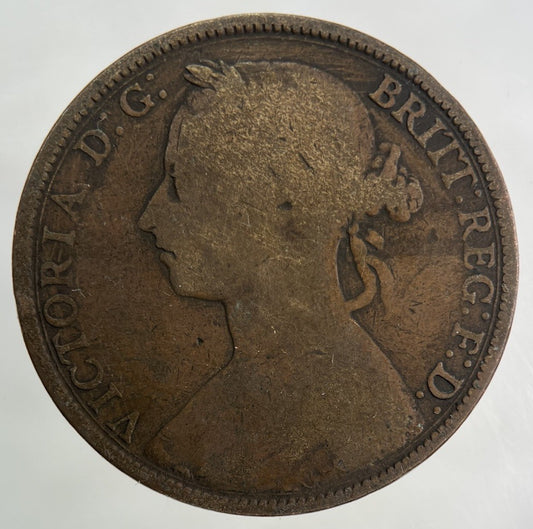 1886 Victoria One Penny Coin | Collectable Grade