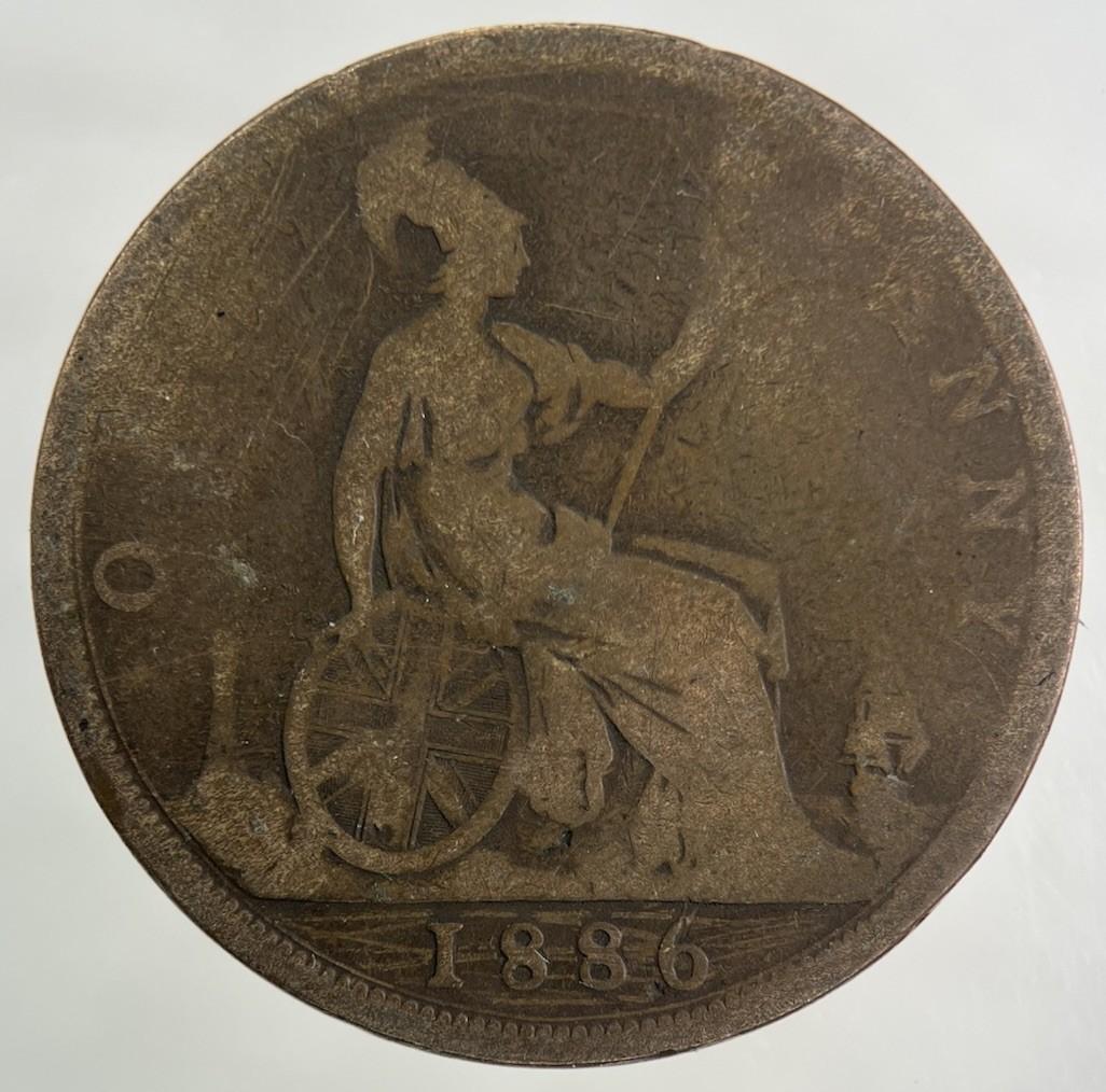 1886 Victoria One Penny Coin | Collectable Grade