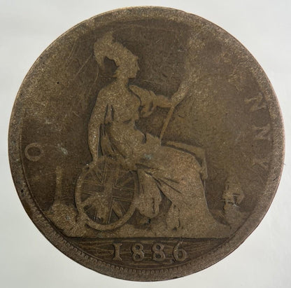 1886 Victoria One Penny Coin | Collectable Grade
