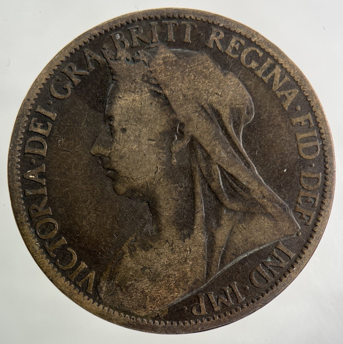 1900 Victoria One Penny Coin | Collectable Grade