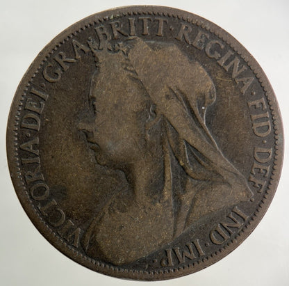 1900 Victoria One Penny Coin | Collectable Grade