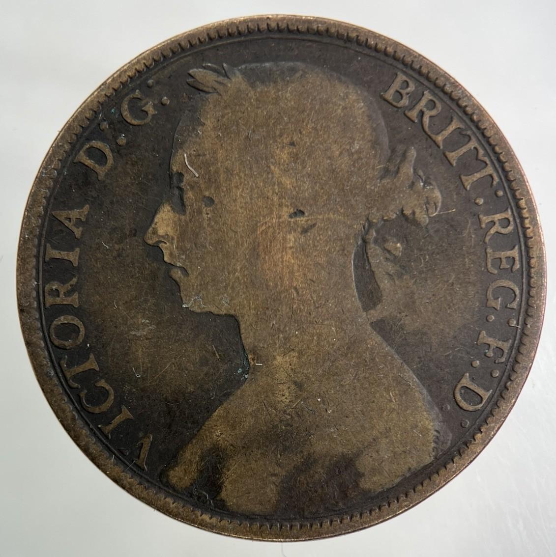 1891 Victoria One Penny Coin | Collectable Grade