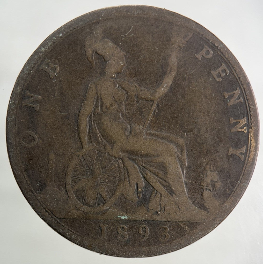 1893 Victoria One Penny Coin | Collectable Grade