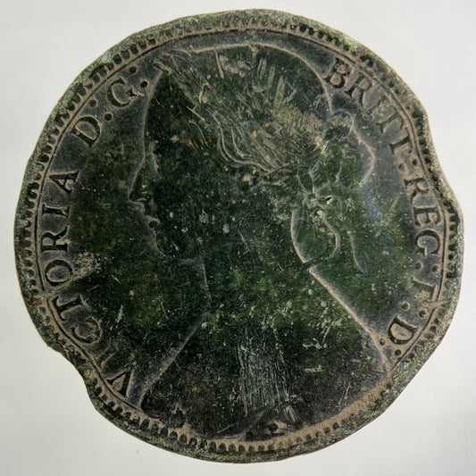 1873 Victoria One Penny Coin | Collectable Grade