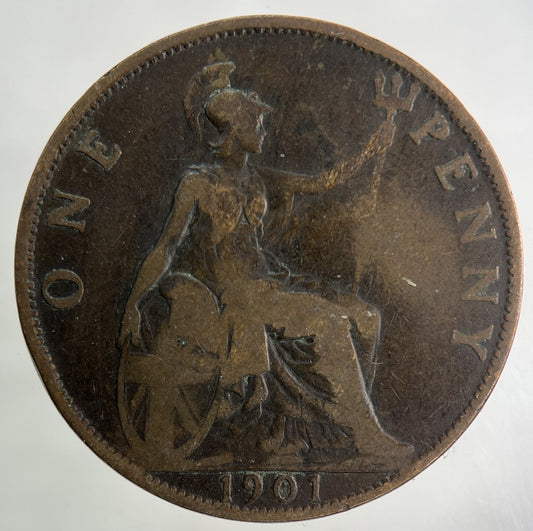 1901 Victoria One Penny Coin | Collectable Grade
