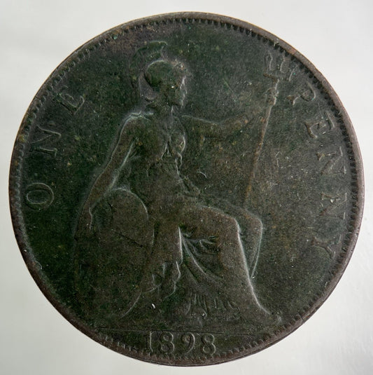 1898 Victoria One Penny Coin | Collectable Grade