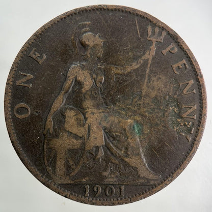 1901 Victoria One Penny Coin | Collectable Grade