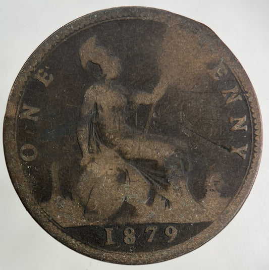 1879 Victoria One Penny Coin | Collectable Grade