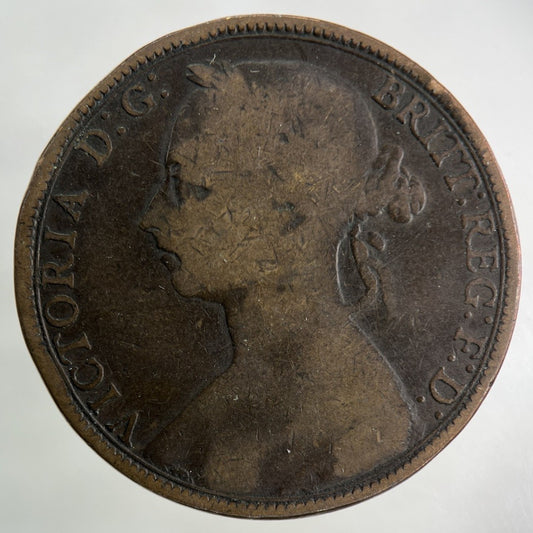1891 Victoria One Penny Coin | Collectable Grade