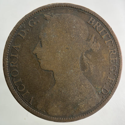 1893 Victoria One Penny Coin | Collectable Grade