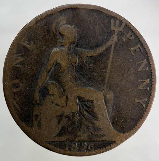 1896 Victoria One Penny Coin | Collectable Grade