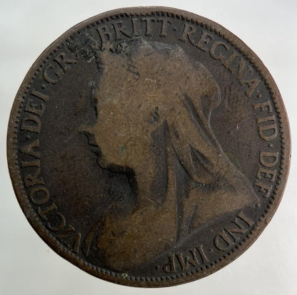 1896 Victoria One Penny Coin | Collectable Grade