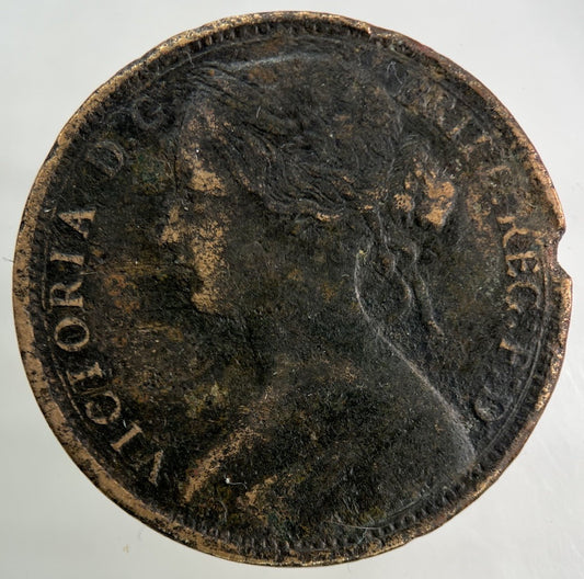 1862 Victoria One Penny Coin | Collectable Grade