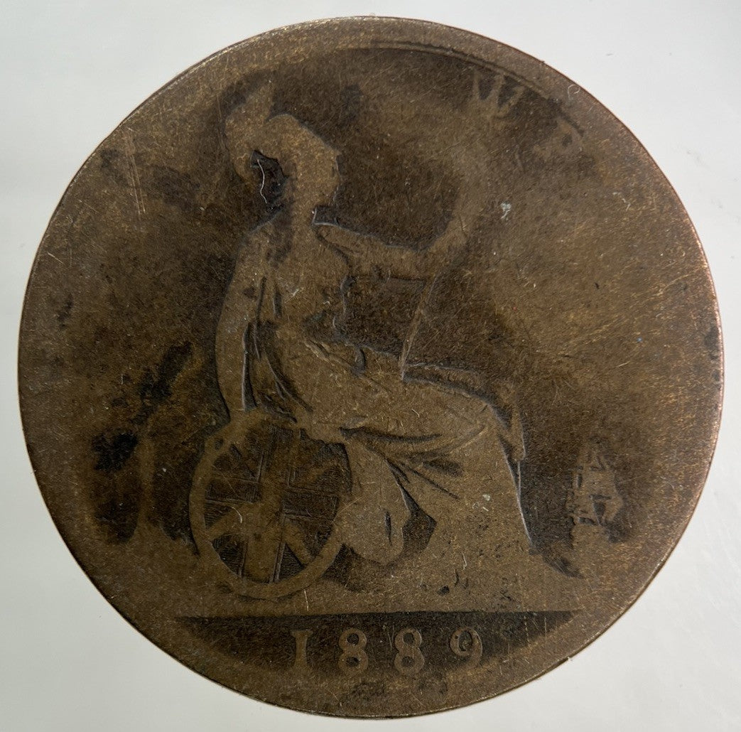 1889 Victoria One Penny Coin | Collectable Grade