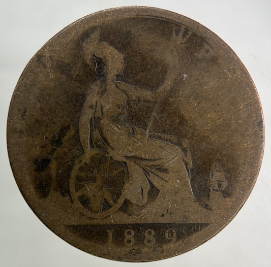 1889 Victoria One Penny Coin | Collectable Grade