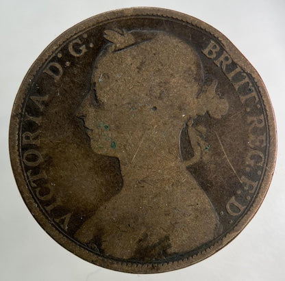 1889 Victoria One Penny Coin | Collectable Grade