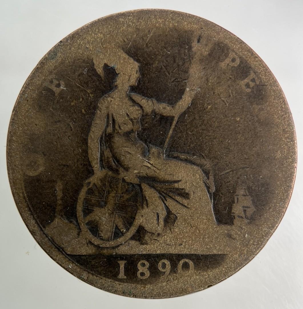 1890 Victoria One Penny Coin | Collectable Grade