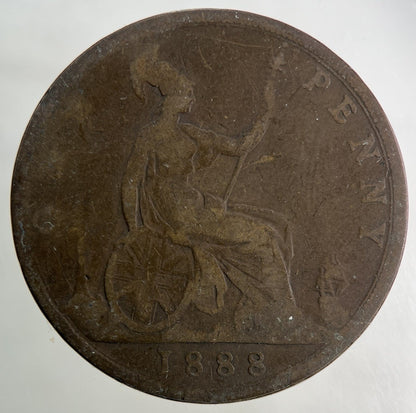 1888 Victoria One Penny Coin | Collectable Grade