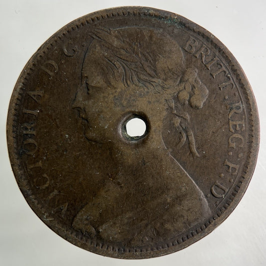 1861 Victoria One Penny Coin | Collectable Grade