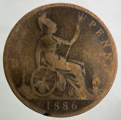 1886 Victoria One Penny Coin | Collectable Grade
