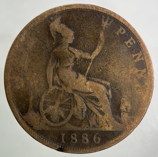 1886 Victoria One Penny Coin | Collectable Grade