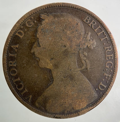 1886 Victoria One Penny Coin | Collectable Grade