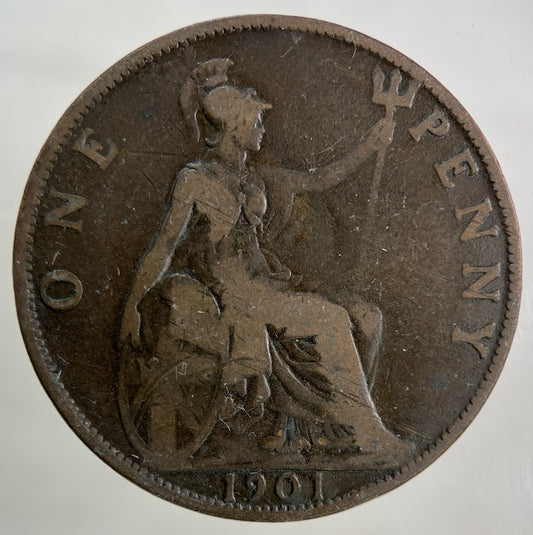 1901 Victoria One Penny Coin | Collectable Grade