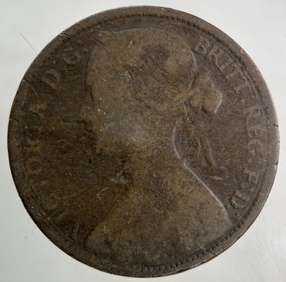 1862 Victoria One Penny Coin | Collectable Grade