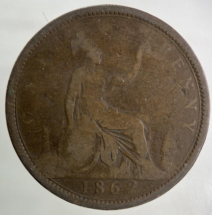 1862 Victoria One Penny Coin | Collectable Grade