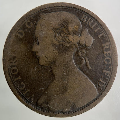 1863 Victoria One Penny Coin | Collectable Grade