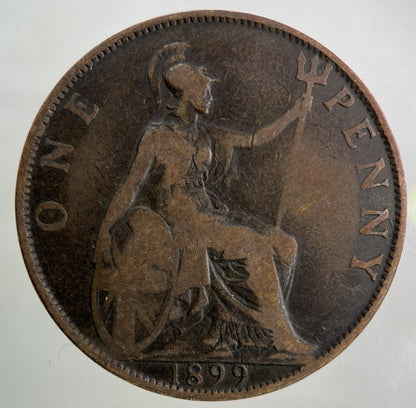 1899 Victoria One Penny Coin | Collectable Grade