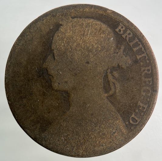 1884 Victoria One Penny Coin | Fair Grade