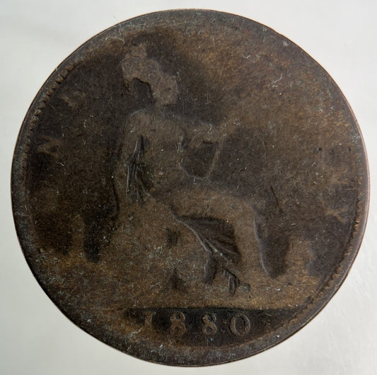 1880 Victoria One Penny Coin | Fair Grade