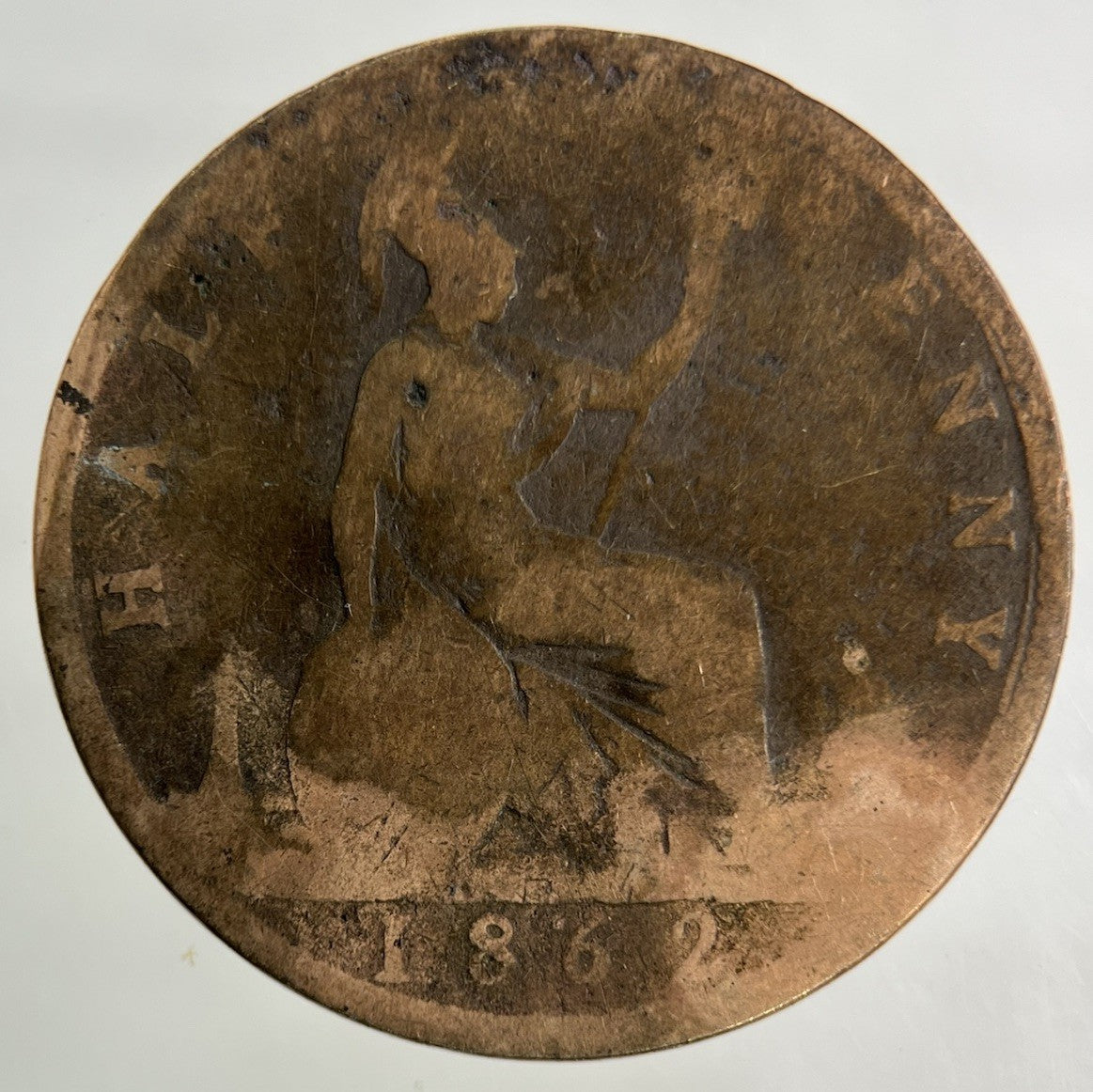 1862 Victoria Half-Penny Coin | Collectable Grade