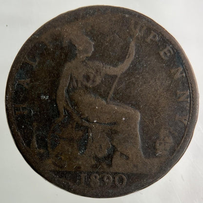 1890 Victoria Half-Penny Coin | Collectable Grade