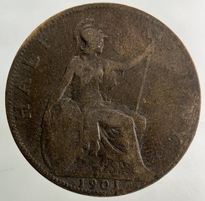 1901 Victoria Half-Penny Coin | Collectable Grade