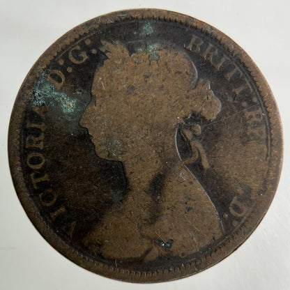 1890 Victoria Half-Penny Coin | Collectable Grade