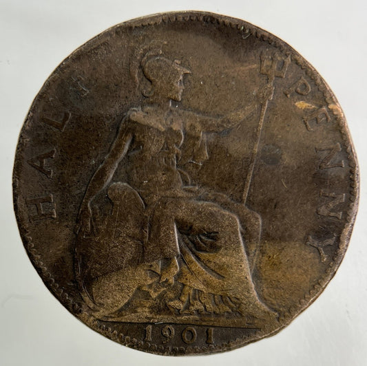 1901 Victoria Half-Penny Coin | Collectable Grade