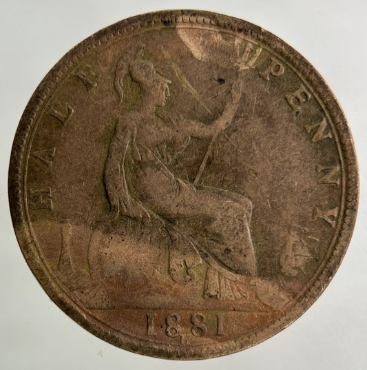 1881-H Victoria Half-Penny Coin | Collectable Grade