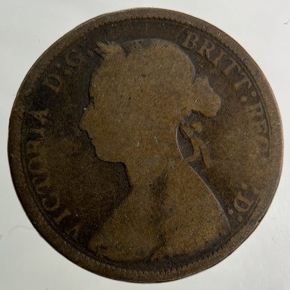 1893 Victoria Half-Penny Coin | Collectable Grade