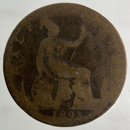 1893 Victoria Half-Penny Coin | Collectable Grade