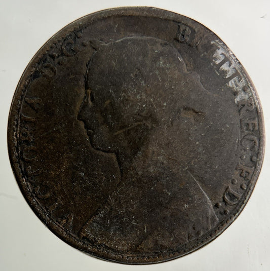 British Victoria Modified 2 Heads Half-Penny Coin | Collectable Grade