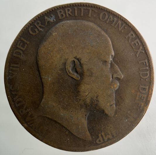 1907 Edward VII One Penny Coin | Collectable Grade