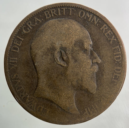 1902 Edward VII One Penny Coin | Collectable Grade
